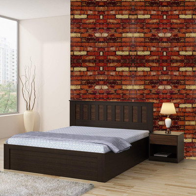 WolTop Vinyl Abstract Brown Wallpaper(L x W: 1000 cm x 40 cm)