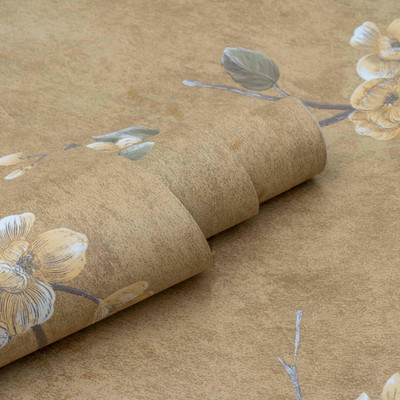 Wallmonks Abstract Brown Wallpaper(300 cm x 45 cm)