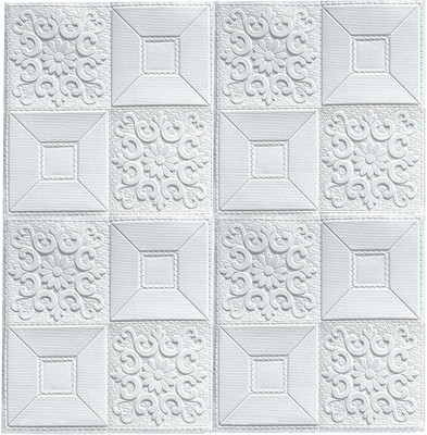 Peijinsart 70 cm 3D Brick Floral Wallstickers Self-adhesive And Water Proof (Pack Of 2) Self Adhesive Sticker(Pack of 2)