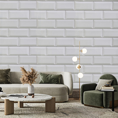 DPA Collection Vinyl Abstract White Wallpaper(L x W: 1000 cm x 45 cm)