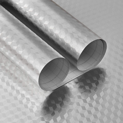 pixer Foils Decorative Silver Wallpaper(L x W: 600 cm x 40 cm)