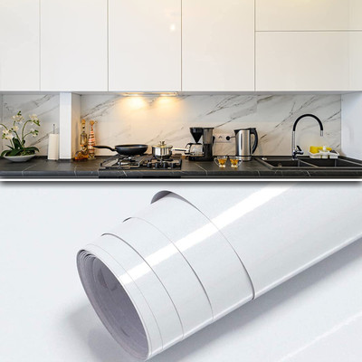 Walper Foils, Paper Abstract White Wallpaper(L x W: 200 cm x 60 cm)