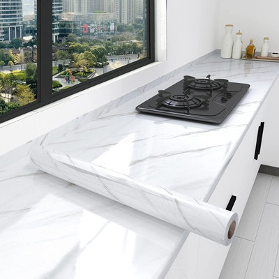 LAVEK Vinyl Abstract White Wallpaper(L x W: 60 cm x 200 cm)