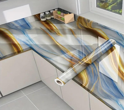 ZOVISU Vinyl Decorative Multicolor Wallpaper(L x W: 60 cm x 200 cm)
