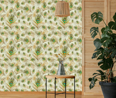 ASA PRINT SOLUTION Floral & Botanical Multicolor Wallpaper(228 cm x 40 cm)