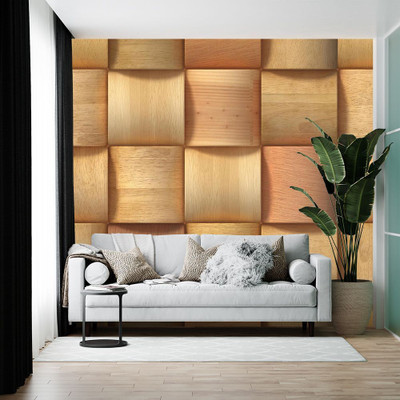 wallpics Vinyl Abstract Beige Wallpaper(L x W: 200 cm x 35 cm)