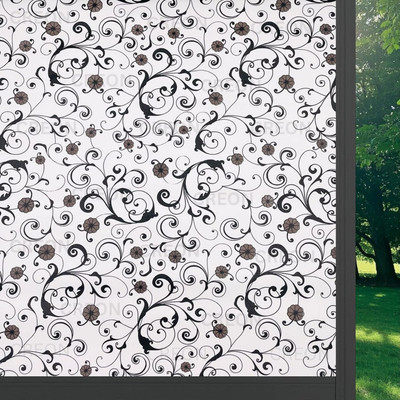 Creon Vinyl Decorative Black, White Wallpaper(L x W: 30 cm x 152 cm)