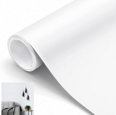 FEELPZONE Abstract White Wallpaper(208.28 cm x 60.96 cm)