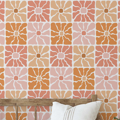 S4Sassy Vinyl Abstract Multicolor Wallpaper(L x W: 914 cm x 63 cm)