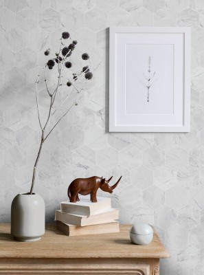 AURORA SHOPPE Abstract Grey Wallpaper(400 cm x 45 cm)