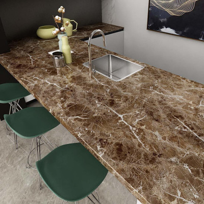 NOOREV ART Abstract Brown Wallpaper(127 cm x 40 cm)