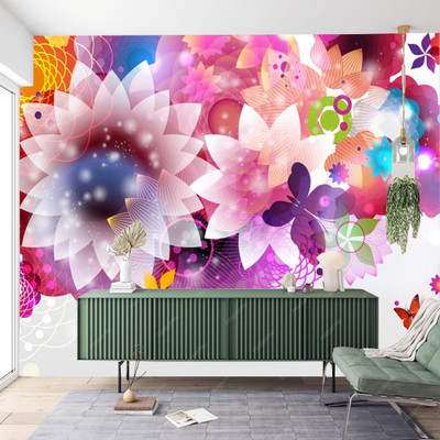 Zedexgraphics Abstract Multicolor Wallpaper(127 cm x 41 cm)