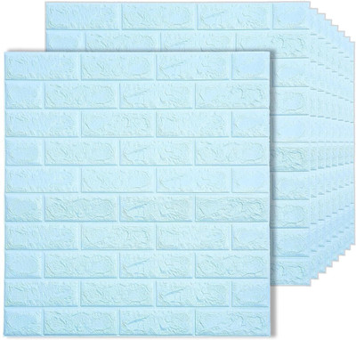 Krinmay Vinyl Classics Blue Wallpaper(L x W: 77 cm x 70 cm, Pack of 5)