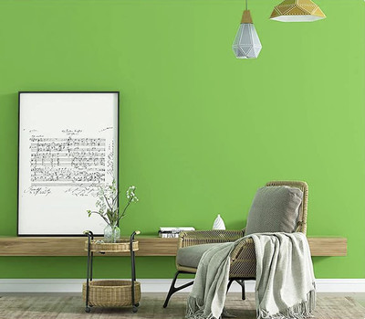 WELLSHIP Vinyl Abstract Green Wallpaper(L x W: 101.6 cm x 60 cm)