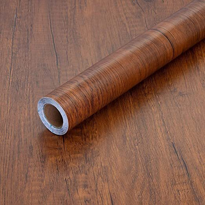 ASKCREW Vinyl Abstract Brown Wallpaper(L x W: 200 cm x 60 cm)