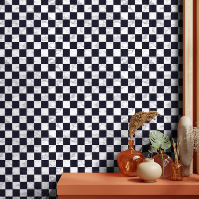 Asian Paints Vinyl Classics Black, White Wallpaper(L x W: 500 cm x 45 cm)