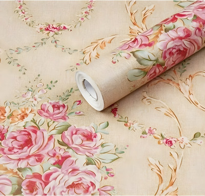 Decorzone Vinyl Abstract Multicolor Wallpaper(L x W: 100 cm x 45 cm)