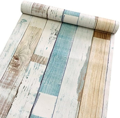 AmazingKarts Vinyl Nature Multicolor Wallpaper(L x W: 304.8 cm x 45.72 cm, Pack of 2)