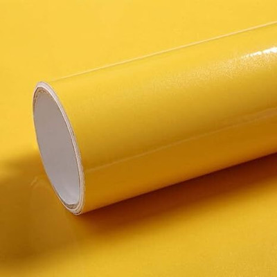 SUPERFAB Abstract Yellow Wallpaper(121.92 cm x 40 cm)