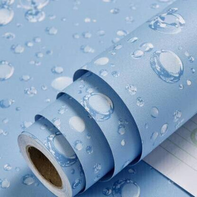 HouseOfCommon Vinyl Nature Blue Wallpaper(L x W: 500 cm x 45 cm)