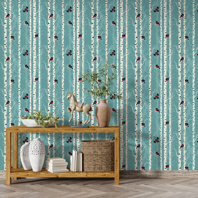 Guru Production Architecture Blue Wallpaper(244 cm x 41 cm)