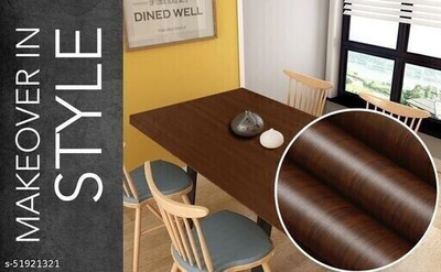 Uratech Vinyl Abstract Brown Wallpaper(L x W: 500 cm x 45 cm)