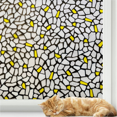 Creon Vinyl Decorative Yellow Wallpaper(L x W: 60 cm x 299 cm)