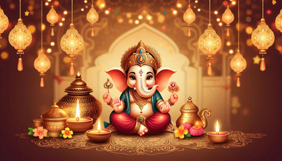 illusion Vinyl Religious Multicolor Wallpaper(L x W: 91 cm x 60 cm)