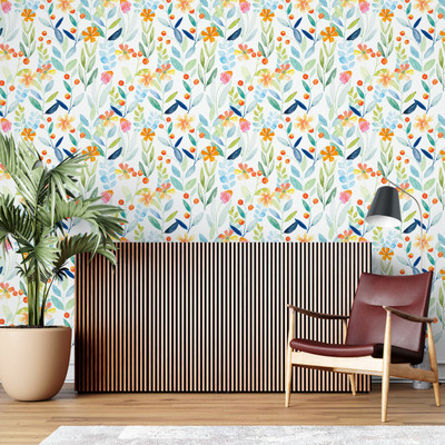 Guru Production Abstract Multicolor Wallpaper(1000 cm x 45 cm)