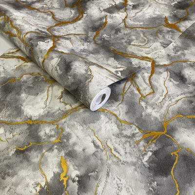 Assbri Vinyl Classics Gold Wallpaper(L x W: 800 cm x 45 cm)