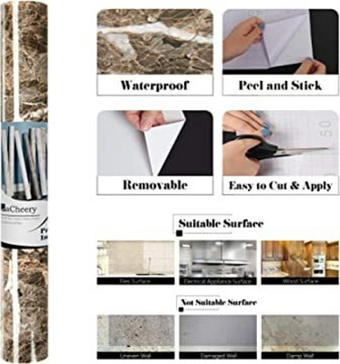 SOJITRA EXPORT Abstract Brown Wallpaper(200 cm x 60 cm)