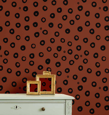 S4Sassy Vinyl Humor Brown Wallpaper(L x W: 304 cm x 63 cm)