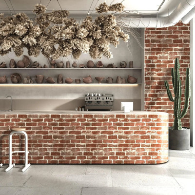 Guru Production Vinyl Architecture Multicolor Wallpaper(L x W: 250 cm x 250 cm)