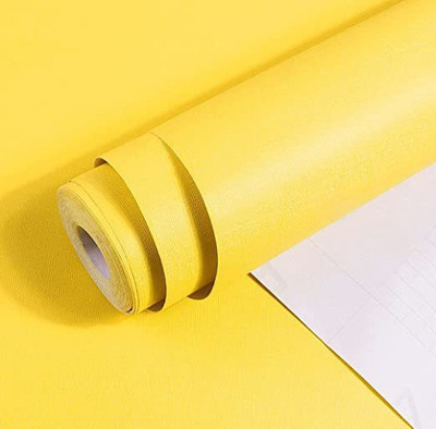 SUNBIRD Vinyl Decorative Yellow Wallpaper(L x W: 152 cm x 60 cm)