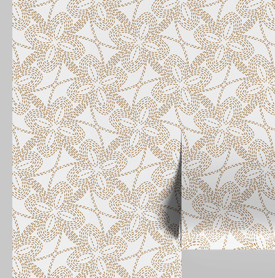 S4Sassy Abstract White Wallpaper(914 cm x 63 cm)