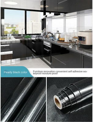 SUPERFAB Abstract Black Wallpaper(60 cm x 121.4 cm)