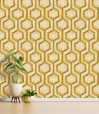 Design Studio Paper Architecture Gold Wallpaper(L x W: 1000 cm x 53 cm)