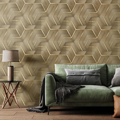 Design Studio Paper Classics Brown Wallpaper(L x W: 950 cm x 53 cm)