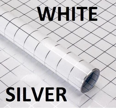 kychex Foils Nature Silver, White Wallpaper(L x W: 60 cm x 200 cm)