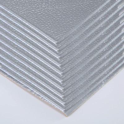 KUBER INDUSTRIES Decorative Grey Wallpaper(70 cm x 70 cm, Pack of 10)