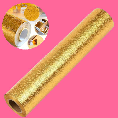 AirSoft Vinyl Minimal Art Gold Wallpaper(L x W: 200 cm x 60 cm)