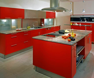 SUPERFAB Decorative Red Wallpaper(203.2 cm x 60 cm)
