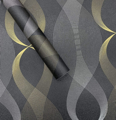 HOMEMATES Abstract Multicolor Wallpaper(304 cm x 45 cm)