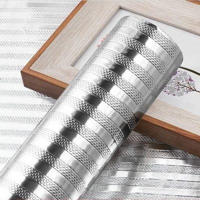 wynyc Foils Classics Silver Wallpaper(L x W: 200 cm x 60 cm)