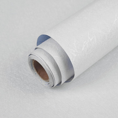 Veki Vinyl Decorative White Wallpaper(L x W: 300 cm x 45 cm)