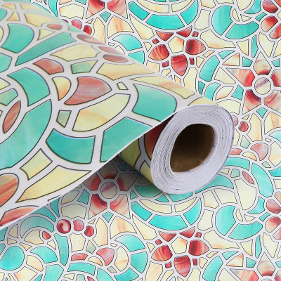 DPA Collection Vinyl Abstract Green Wallpaper(L x W: 100 cm x 45 cm)