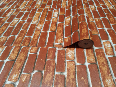 MR VINTAZE Architecture Brown Wallpaper(1000 cm x 53 cm)