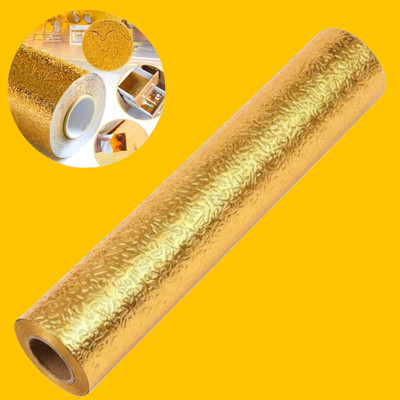 AirSoft Vinyl Architecture Gold Wallpaper(L x W: 200 cm x 60 cm)