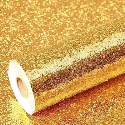 Qexle Abstract Gold Wallpaper(200 cm x 60 cm)