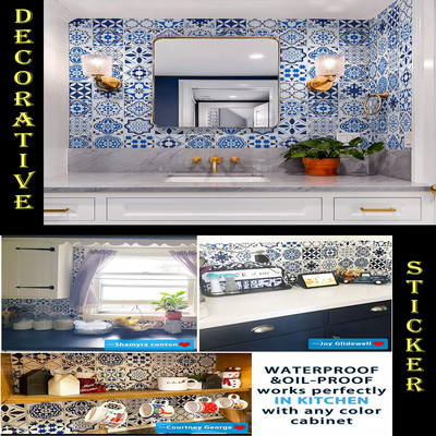 SOJITRA EXPORT Vinyl Classics Blue Wallpaper(L x W: 200 cm x 60 cm)